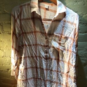 Old navy tunic plaid